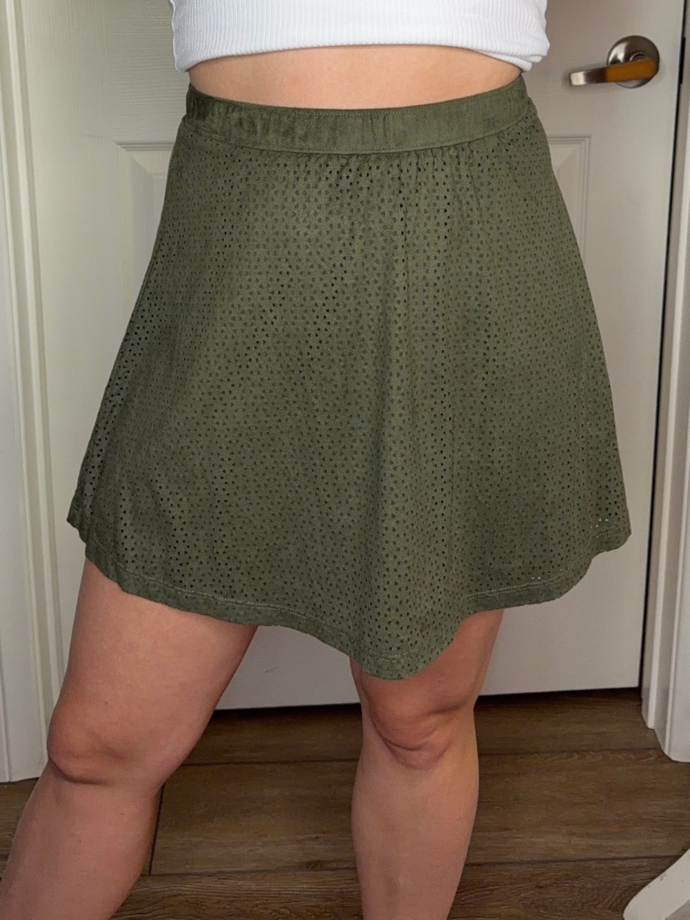 Candie's Green Game Day Skirt